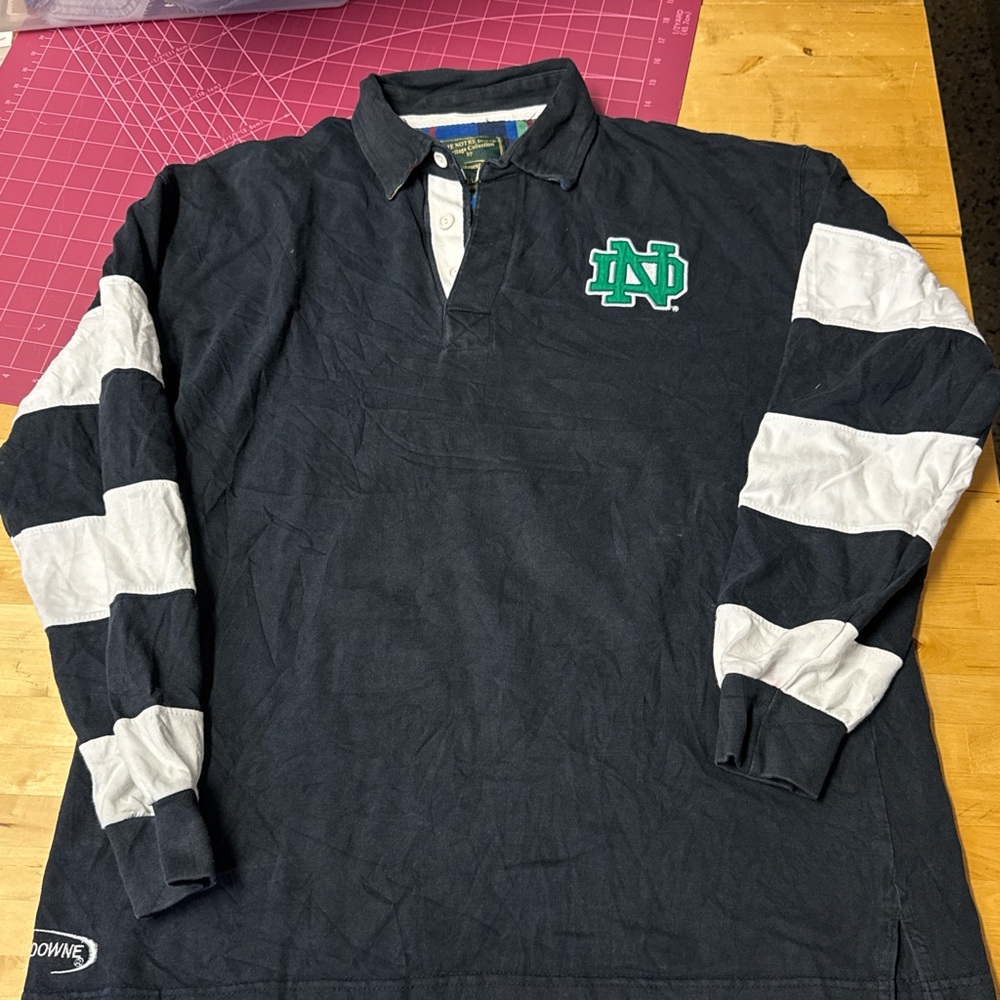Collegiate Navy and White Rugby Shirt